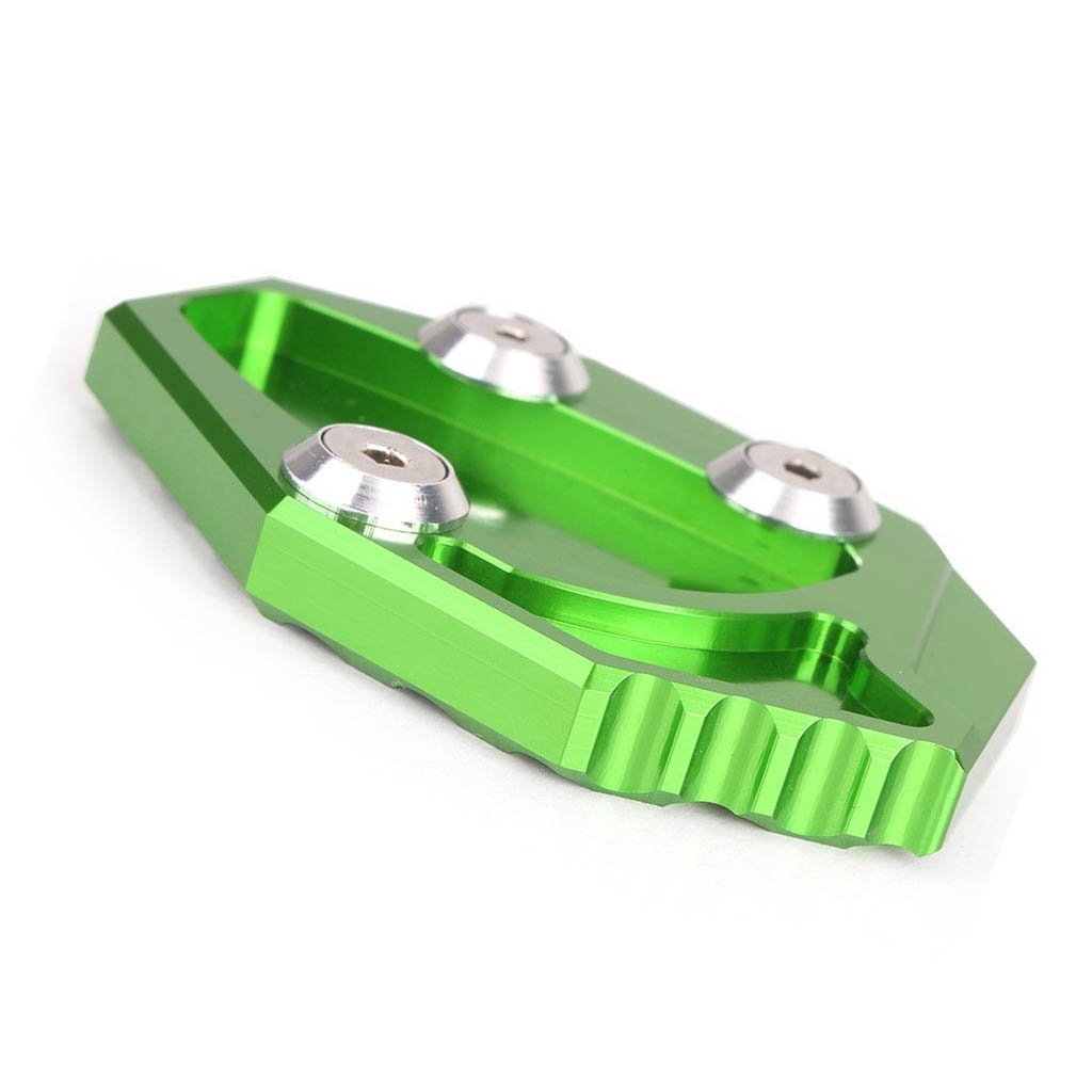 金属製 緑色 スタンド Amazon | バイク サイドスタンドエンド キックスタンド パッド